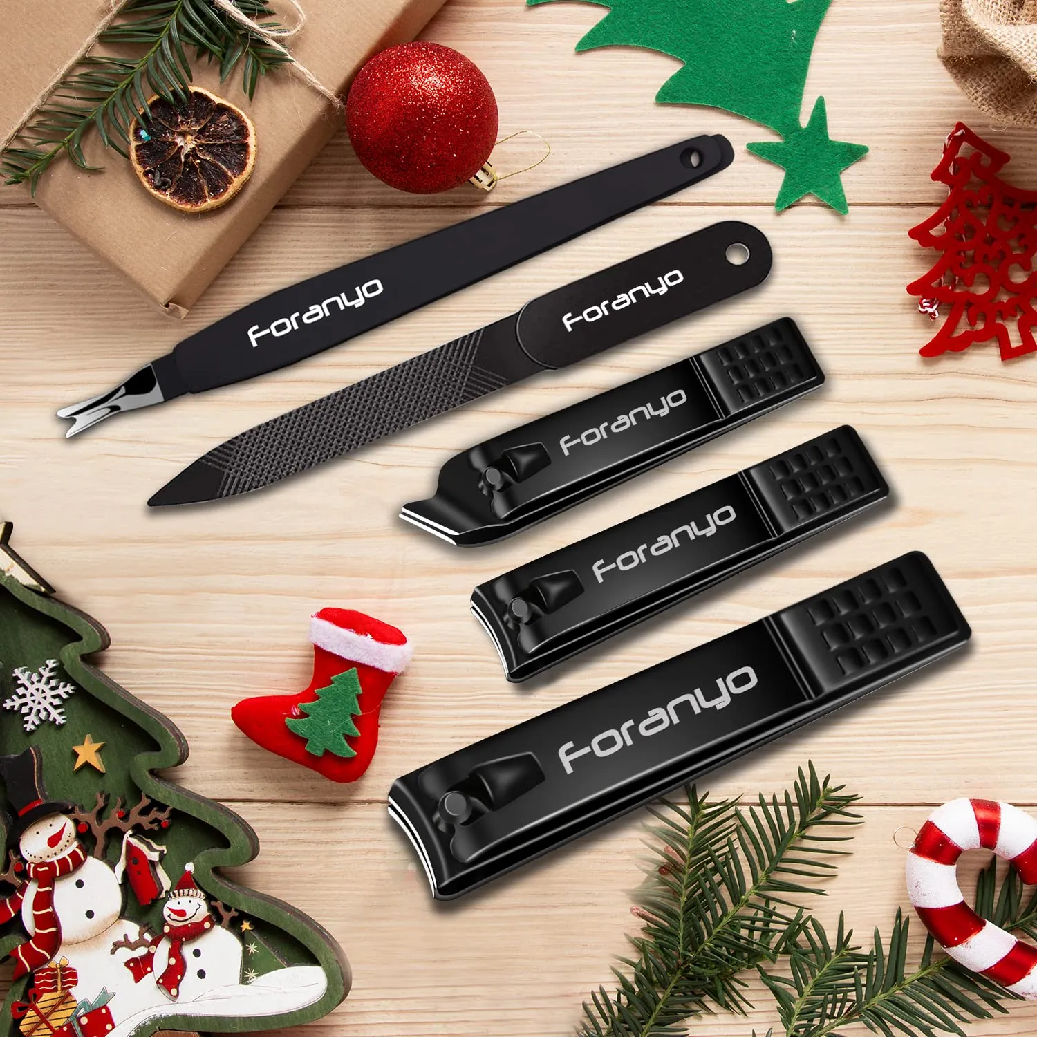 Nail Clippers, 5 Pack Toenail Clippers Fingernail Clipper Nail Clippers for Men Women Adult, Nail Cutter Nail Clippers Set for Thick Toenails-[Black]