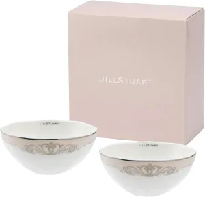 Narumi 51956-21969 Jill Stuart Bowl and Plate Set, 4.3 inches (11 cm), Pink, Stylish, Cute, Wedding Gift, Made in Japan, Gift Box