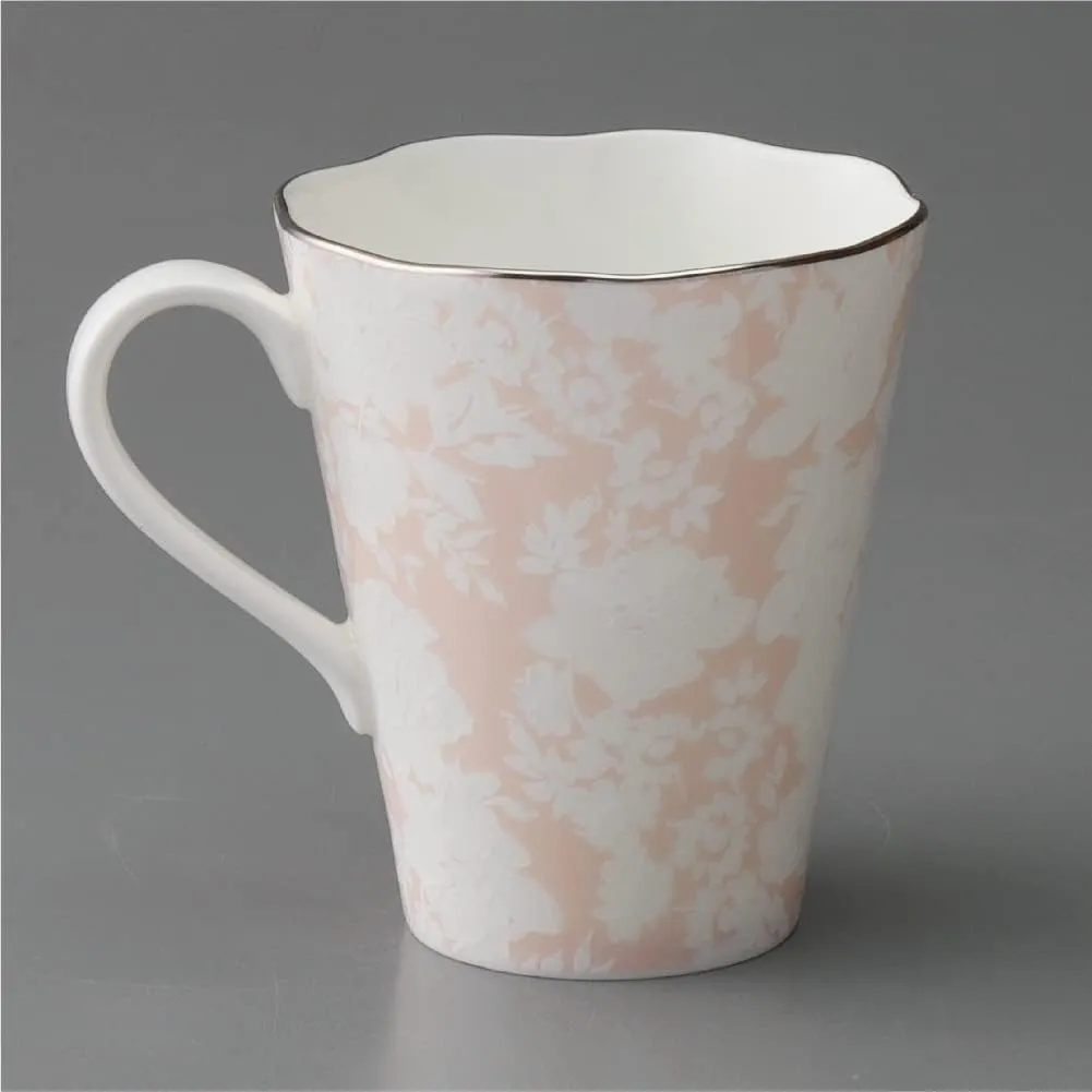 Narumi 97129-21974 Pair Mugs, 10.1 fl oz (300 cc), Stylish, Cute, Set of 2 Patterns, Pink, Blue, Wedding Gift, Gift Box Included