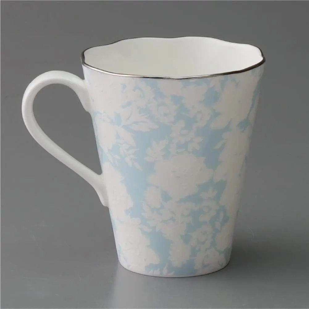 Narumi 97129-21974 Pair Mugs, 10.1 fl oz (300 cc), Stylish, Cute, Set of 2 Patterns, Pink, Blue, Wedding Gift, Gift Box Included