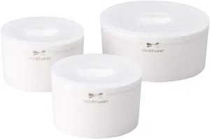 NARUMI(ナルミ) Jill Stuart 41635-33453 Storage Container, Microwave Safe, 3-Piece Set, Microwave Safe, Made in Japan