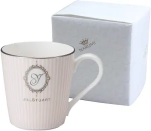 Narumi Jill STUART 51920-2773AZ Initial (Y) Mug, 9.8 fl oz (290 cc), Pink, Striped, Stylish, Cute, Wedding Gift, Gift, Made in Japan, Gift Box Included, Wrapped