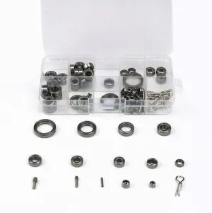 NC 39PCS Stainless Steel Ball Bearing Screw Set Sealed Bearings Kit for 1/10 RC Car Crawler Replacement Parts for Traxxas TRX-4 Trx4