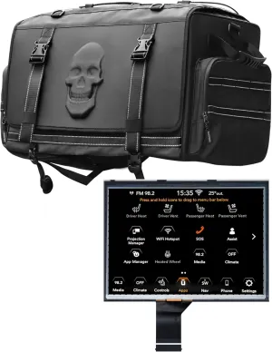 New 7" Uconnect Screen Replacement with 60L Travel Luggage Bag