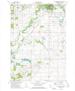 New Richmond South WI topo map, 1:24000 Scale, 7.5 X 7.5 Minute, Historical, 1974, Updated 1977, 27.03 x 22.24 in