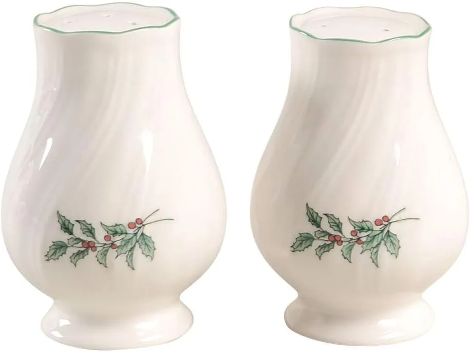 Nikko Ceramics Happy Holidays Salt-and-Pepper Set
