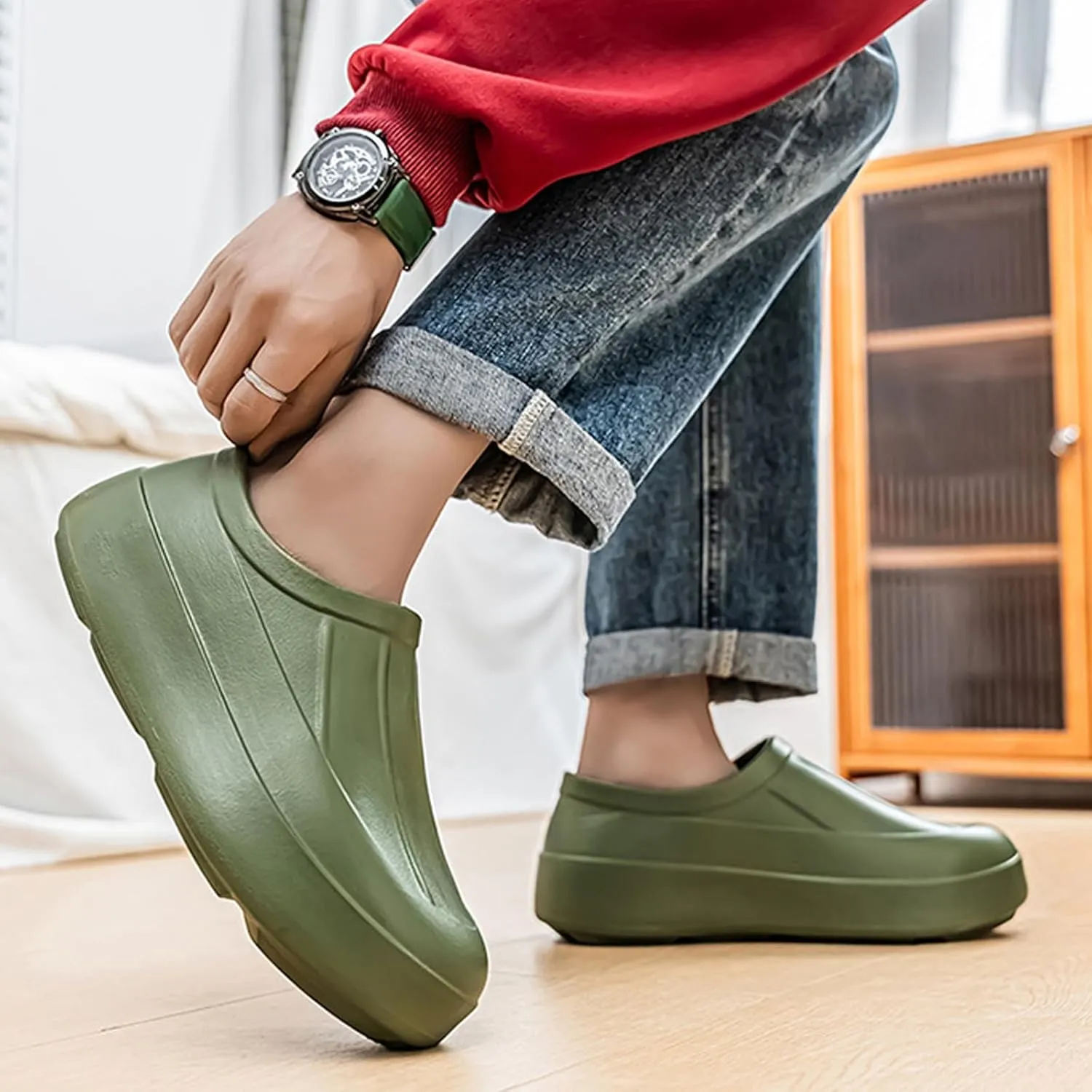 Non Slip Chef Clogs for Women Men, Comfort Kitchen Work Shoes, Lightweight & Waterproof, Zapatos para Cocina para Mujer