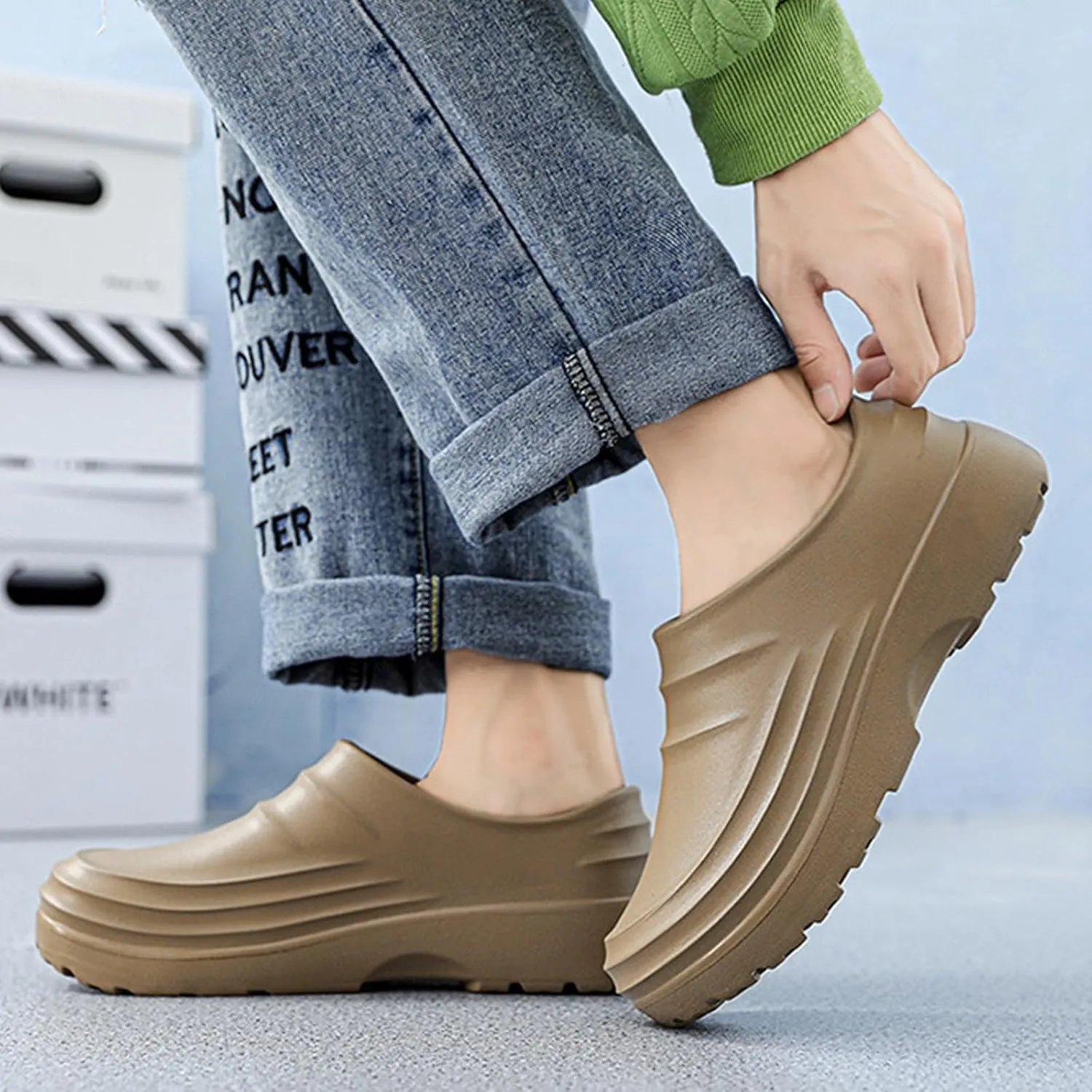 Non Slip Chef Clogs for Women Men, Comfort Kitchen Work Shoes, Lightweight & Waterproof, Zapatos para Cocina para Mujer