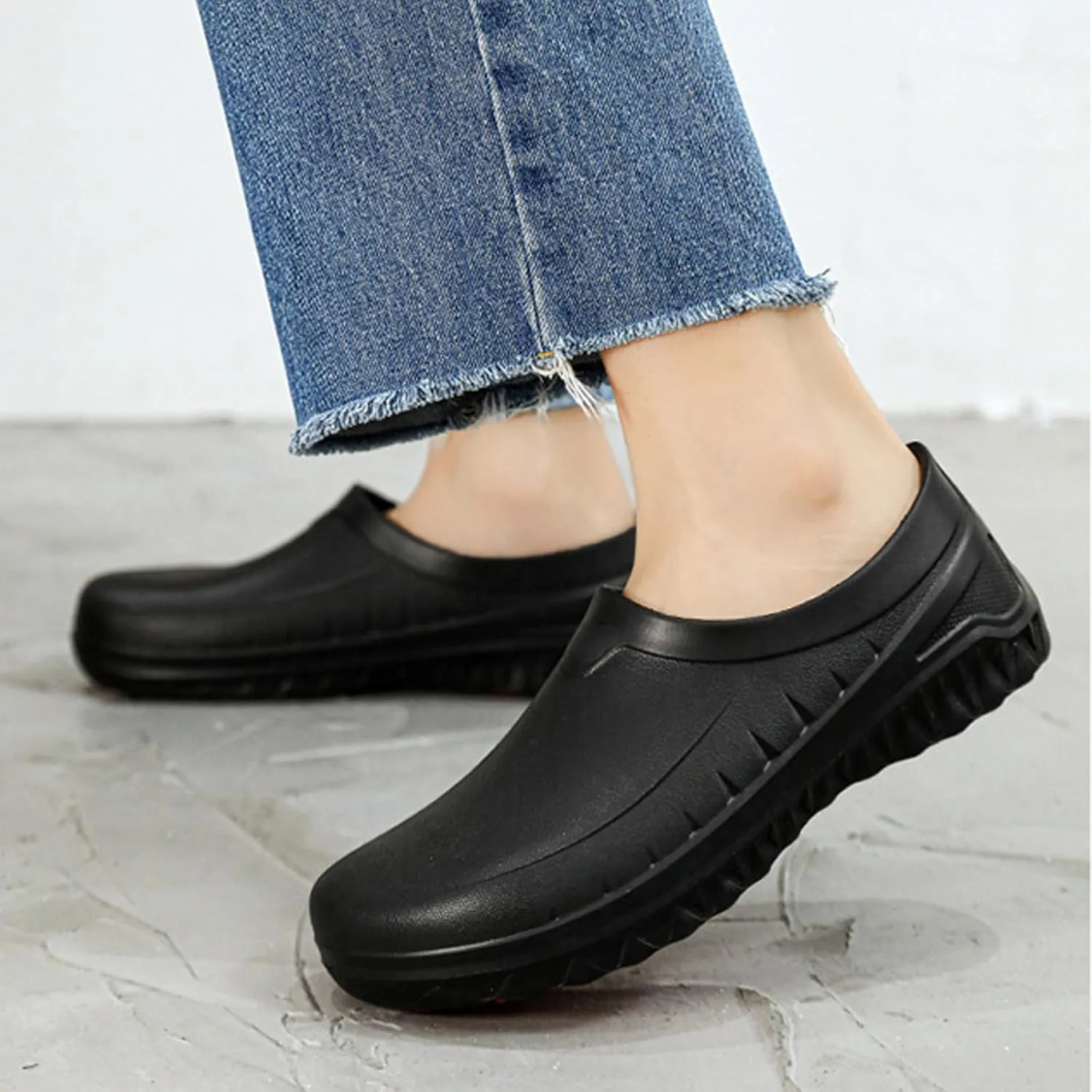 Non Slip Chef Clogs for Women Men, Comfort Kitchen Work Shoes, Lightweight & Waterproof, Zapatos para Cocina para Mujer