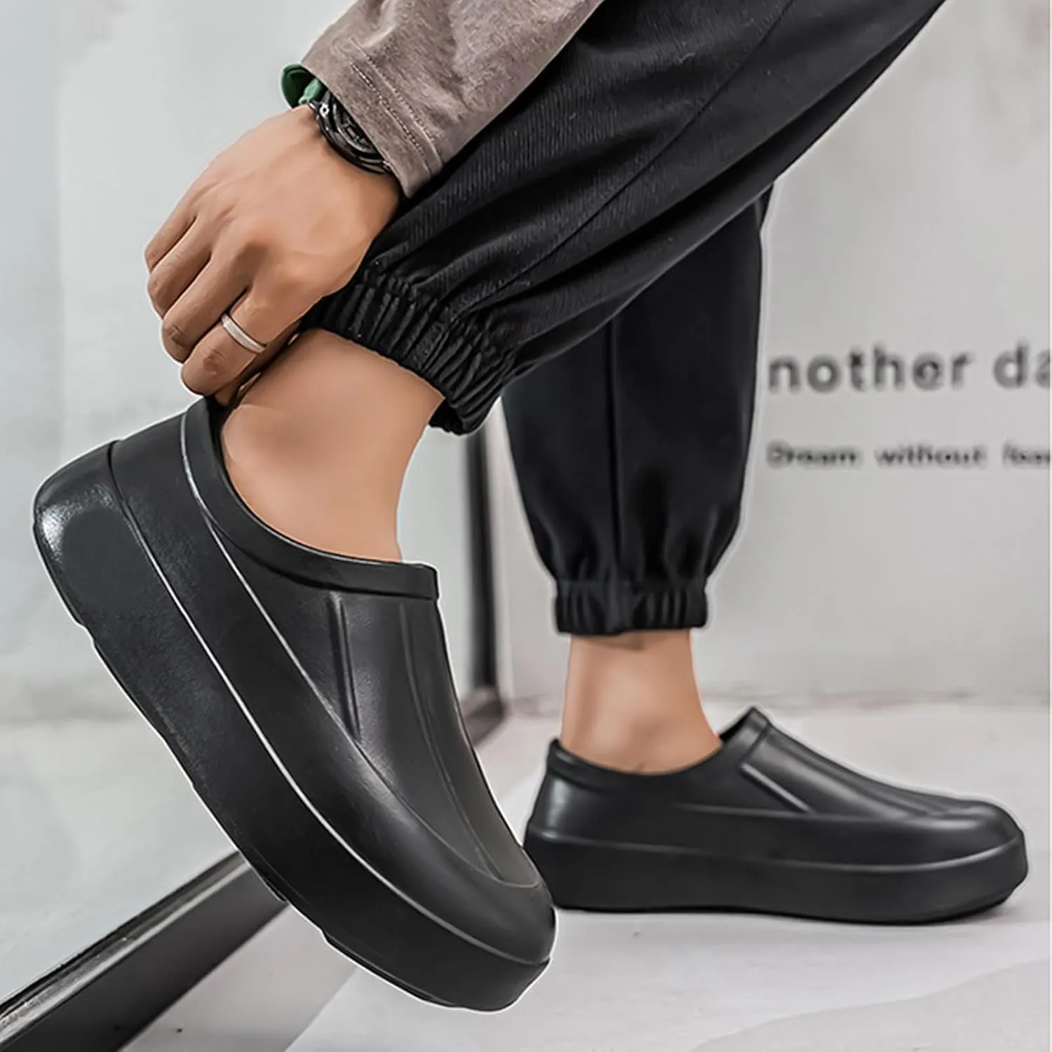 Non Slip Chef Clogs for Women Men, Comfort Kitchen Work Shoes, Lightweight & Waterproof, Zapatos para Cocina para Mujer