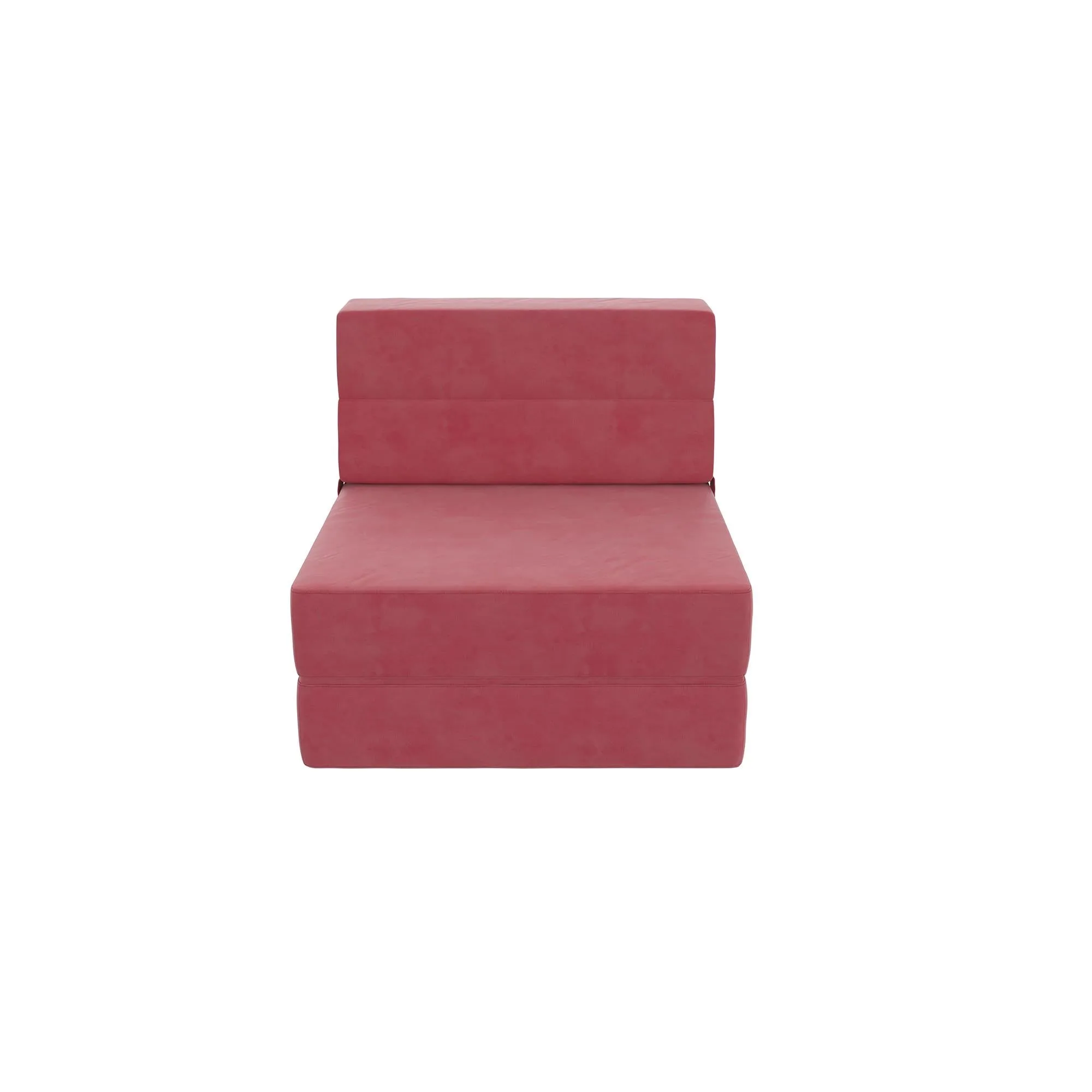 Novogratz The Flower Microfiber Modular Chair & Lounger - Pink|Fauteuil modulaire et chaise longue The Flower de Novogratz en microfibre - rose
