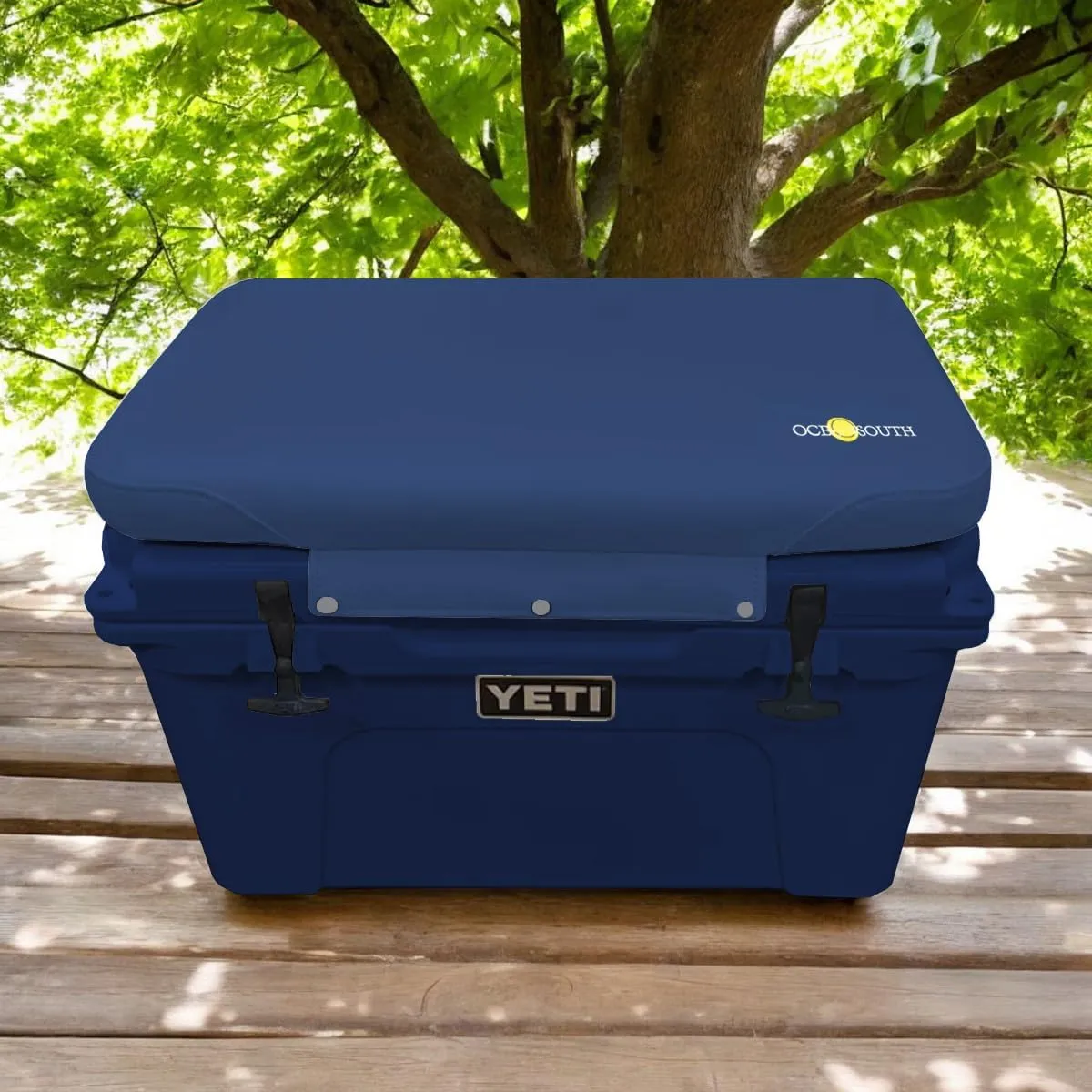 Oceansouth Seat Cushions for Yeti Coolers (Press Stud Fittings) (Camouflage, YETI 45) Camping yeti seat Cushion Handle Beach Chair ice Box chests and Coolers Foam Cooler Boat Seats