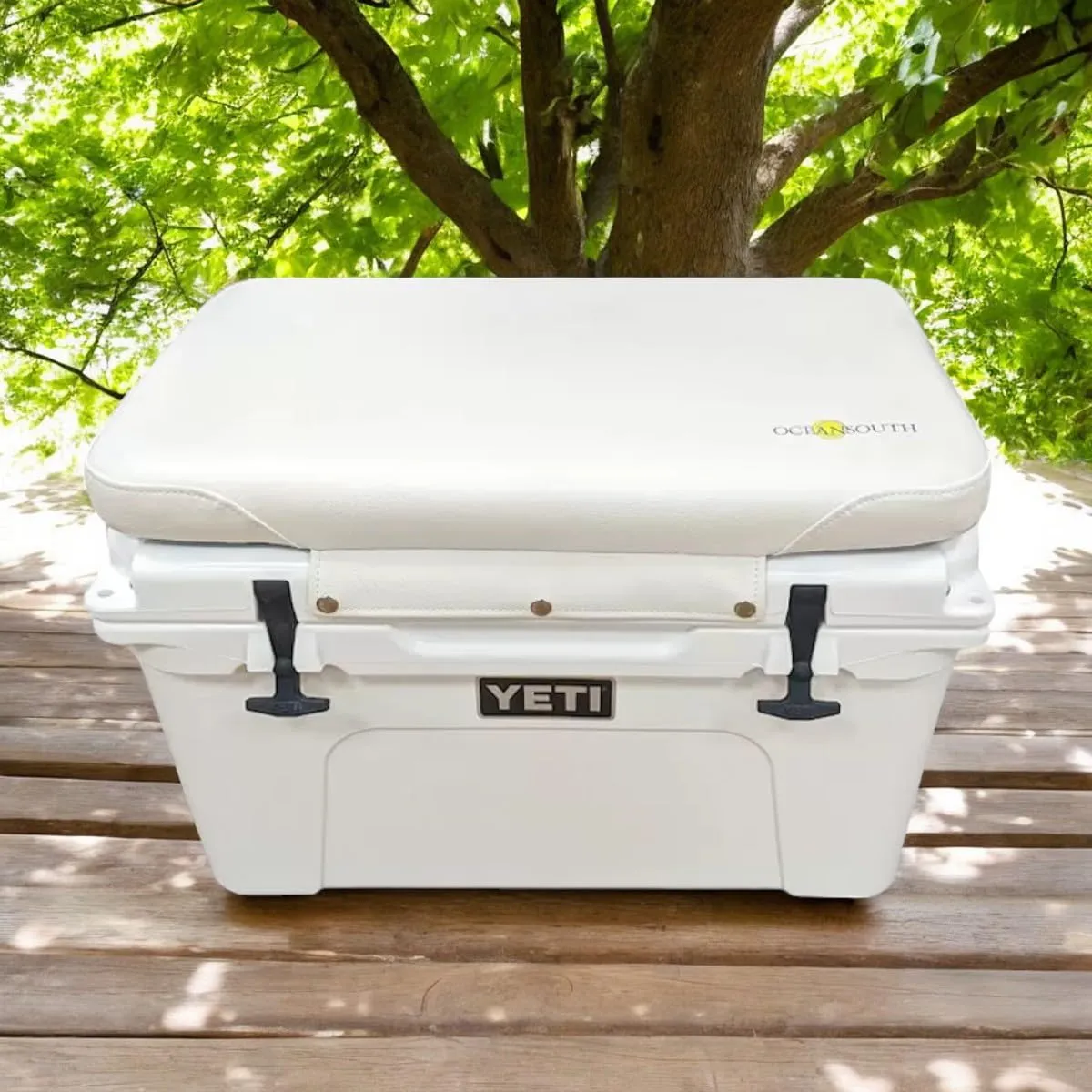 Oceansouth Seat Cushions for Yeti Coolers (Press Stud Fittings) (Camouflage, YETI 45) Camping yeti seat Cushion Handle Beach Chair ice Box chests and Coolers Foam Cooler Boat Seats
