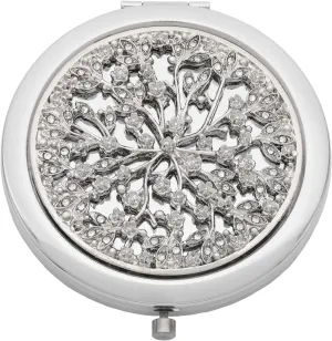 Olivia Riegel Isadora Silver/Crystal Purse Mirror (r) -