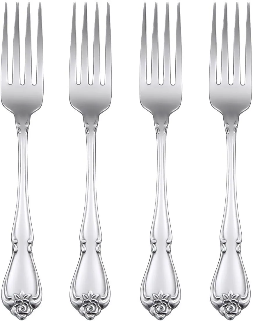 Oneida True Rose Dinner Fork, Set of 4