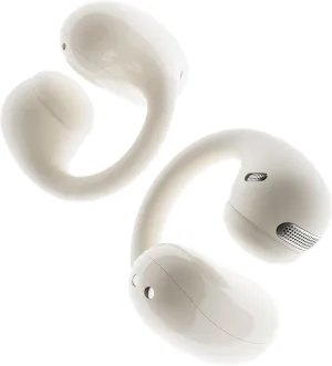 Open Ear Earbuds LIUP LP2 Luminous Clip On Headphones, 4.8g Lightweight Open Ear Clip, 3 Size Soft Ear Tips Stable Fit, Robust Bass, Dual-Device Connections, 48H Play, Fit Sports Running Workout Beige