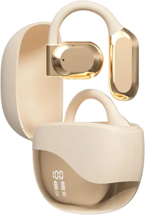 Open Ear Out of Ear Headphones Outside Ear Wireless Ows Hanging Earphones 5.4 Bluetooth Earless Headphones Bone Air Conduction Earbuds Open Ear Hanging Bluetooth Headset Over The Ear Open Ear Buds