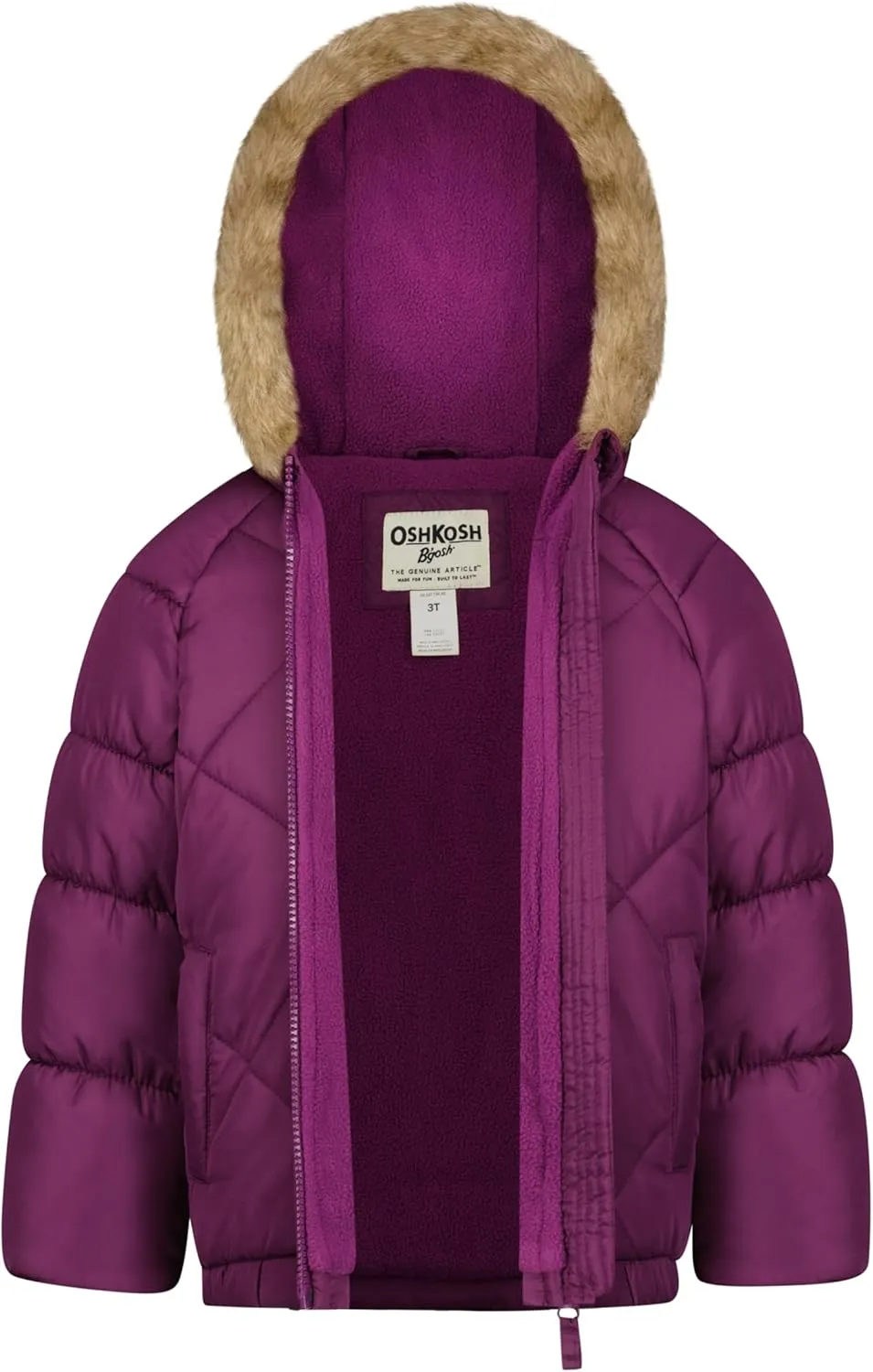 Osh Kosh Girls' Ski Jacket and Snowbib Snowsuit Outfit Set