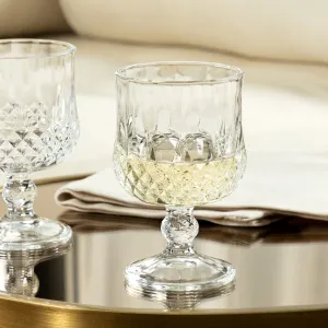 Oslo 2PCS Vintage Diamond Glass Stemware Set 200ml