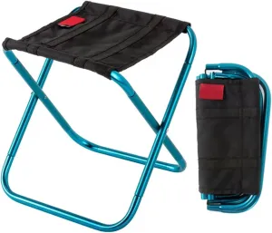 Outdoor Aluminium Alloy Portable Folding Picnic Camping Stool Mini Storage Fishing Chair Ultralight Furniture