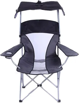 Outdoor Chair Folding Camping Chair Portable Wild Fishing Chair Mesh Folding Mesh Canopy Shade Chair Sunshade Seat with Armrest for Sunbathing On The Beach Camping Chair Foldable Chair