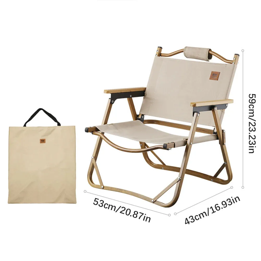 Outdoor Folding Portable Camping Table and Chair Set, Picnic Fishing Chair, Ultra-Light Oxford Cloth Beach Bench