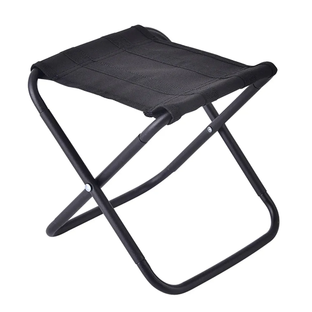 Outdoor Folding Portable Camping Table and Chair Set, Picnic Fishing Chair, Ultra-Light Oxford Cloth Beach Bench