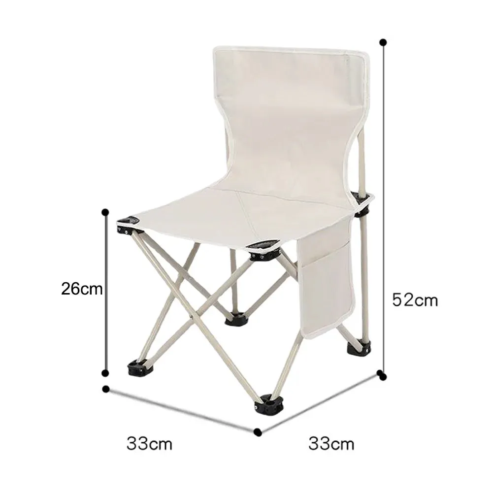 Outdoor Folding Portable Camping Table and Chair Set, Picnic Fishing Chair, Ultra-Light Oxford Cloth Beach Bench