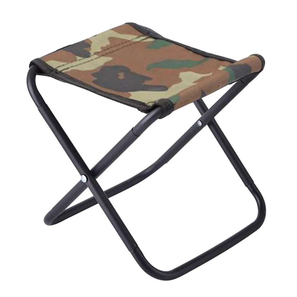 Outdoor Folding Portable Camping Table and Chair Set, Picnic Fishing Chair, Ultra-Light Oxford Cloth Beach Bench