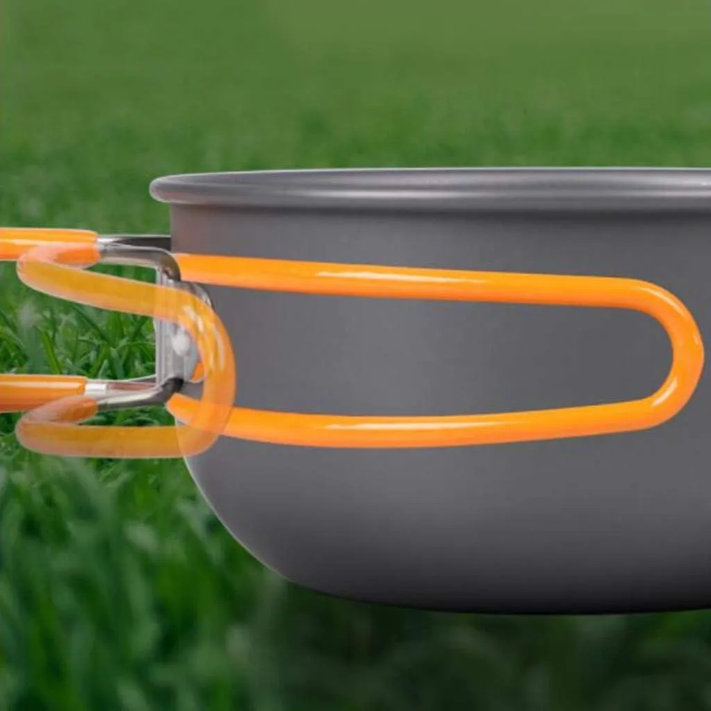 Outdoor Portable Lightweight Folding Tableware Set Travel Picnic Tableware Pots Camping Self-Driving Travel Supplies Pots & Pans