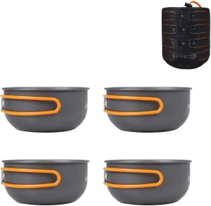 Outdoor Portable Lightweight Folding Tableware Set Travel Picnic Tableware Pots Camping Self-Driving Travel Supplies Pots & Pans