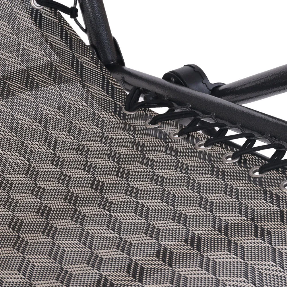 Outdoor Recliner Zero Gravity Chair - Brown/Black