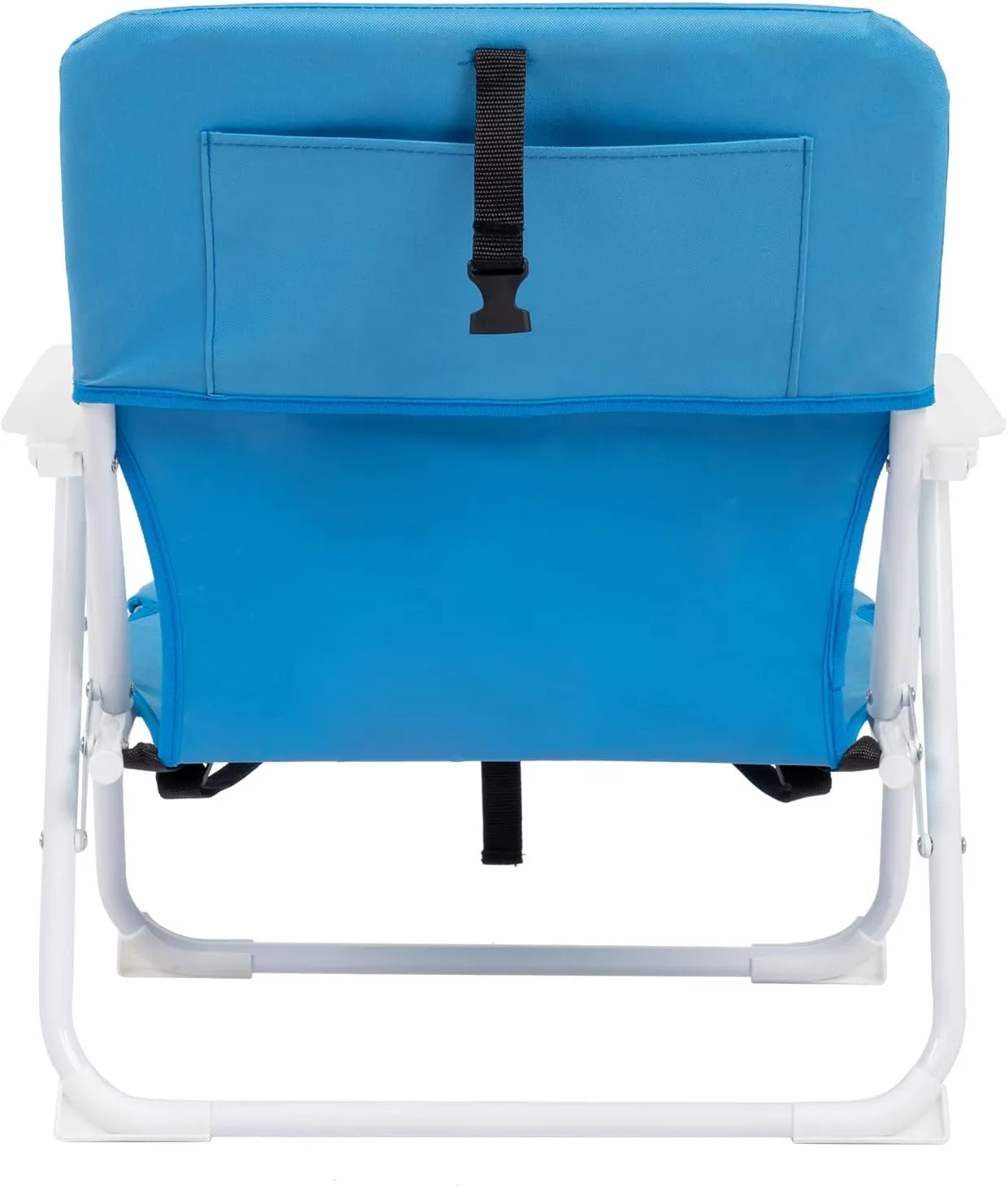 Outvita Lightweight Folding Beach Chair, Portable Arm Chair with High Strength Cleanable Fabric for Sand Camping Lawn Concert Travel Festival Blue,Heavy Duty Supports 220lbs