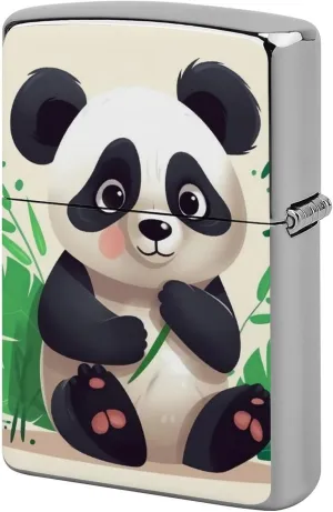 Panda Star Lighter Case Waterproof Lighter Sleeve Lighters Protective Cover with Graffiti Design