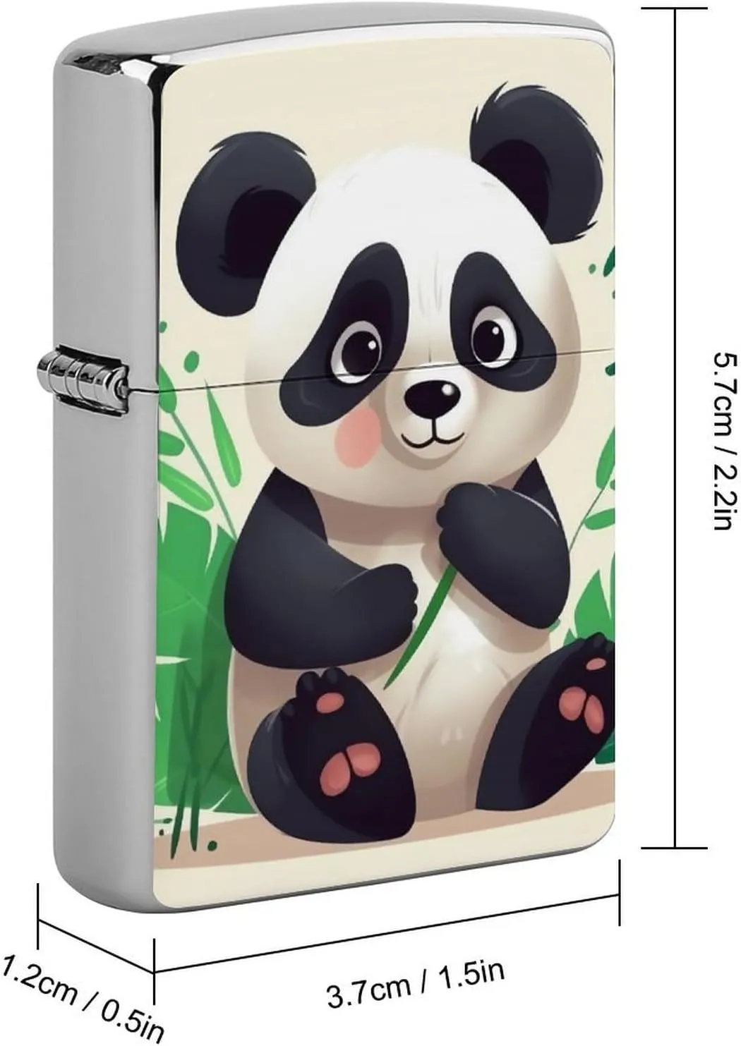 Panda Star Lighter Case Waterproof Lighter Sleeve Lighters Protective Cover with Graffiti Design