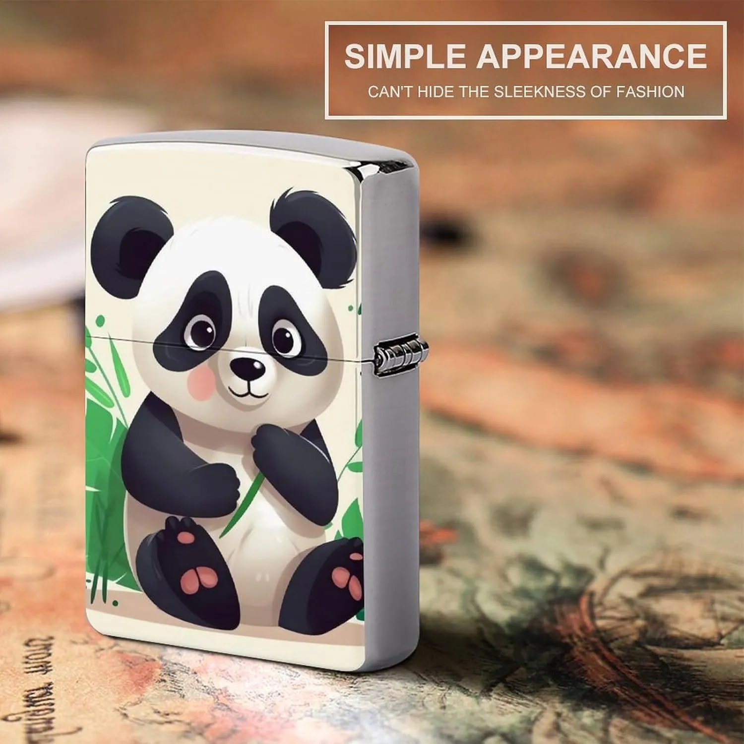 Panda Star Lighter Case Waterproof Lighter Sleeve Lighters Protective Cover with Graffiti Design