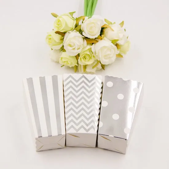 Paper Popcorn Boxes Set