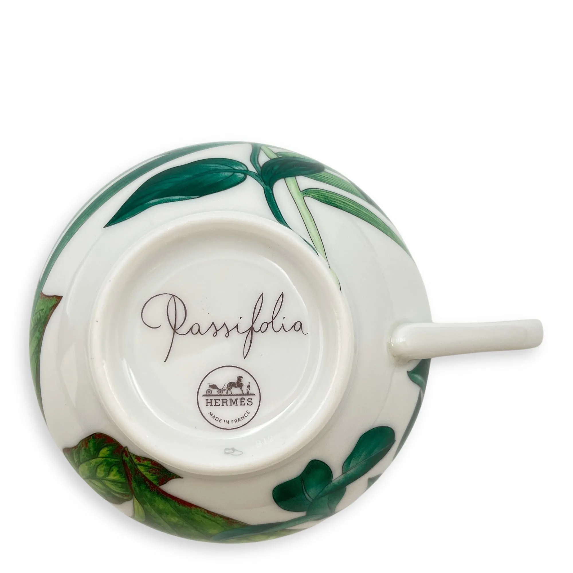 Passifolia Tea Cup and Saucer Set Tableware, Gold hardware