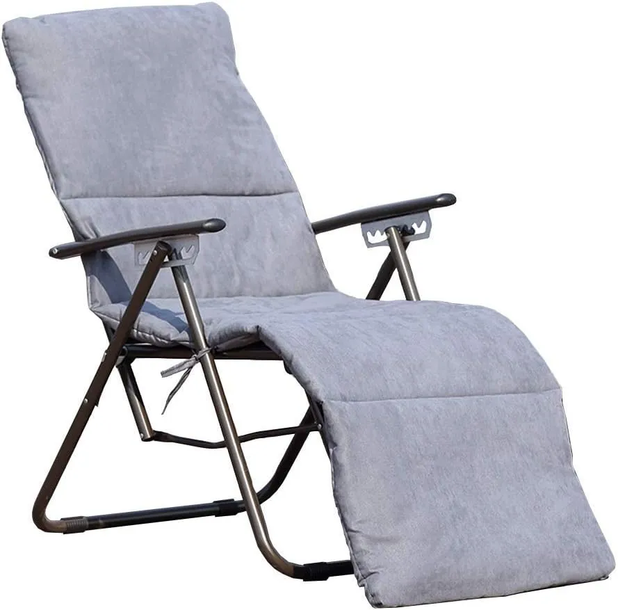 Patio Lounge Chairs Recliner Folding Chair Metal Steel Tube Multifunctional Folding Chair Leisure Chair Home Office Garden Outdoor Lunch Break Lazy Chair Beach Chair