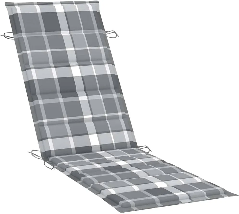 Patio Sun Lounger with Cushion Solid Acacia Woodoutdoor Lounge Chairs Camping Chairs Recliner Chair Tanning chairSuitable for Gardens, courtyards