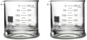 Periodic Tableware Laboratory Beaker Rocks Glasses (Set of 2)