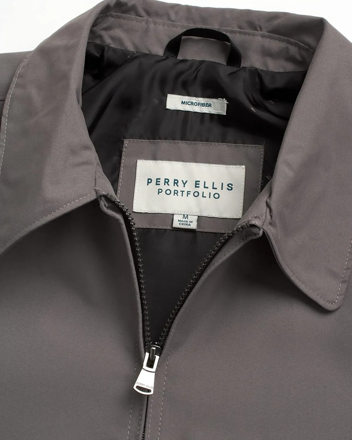 Perry Ellis Golf Jacket – Microfiber Lightweight Jacket Waterproof Full Zip Golf Windbreaker For Men (Sizes S–3XL)