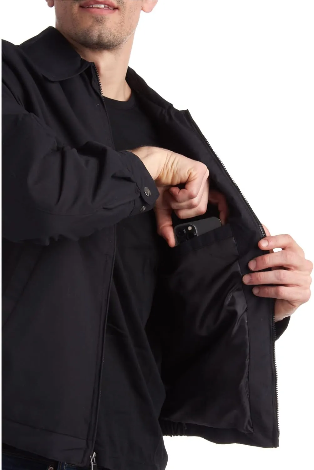Perry Ellis Golf Jacket – Microfiber Lightweight Jacket Waterproof Full Zip Golf Windbreaker For Men (Sizes S–3XL)