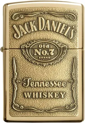 Personalized ZIPPO Lighter Jack Daniels Whiskey Emblem - Free Engraving - Christmas, Halloween & Valentines Day Gift