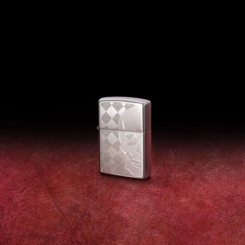 Personalized Zippo Lighter Skull Wind Proof Lighter - Free Engraving - Christmas, Halloween & Valentines Day Gift (Classic Skull)