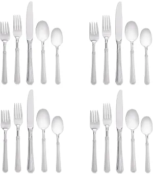 Pfaltzgraff Providence (Glossy) 18/10 Stainless 20pc. Flatware Set