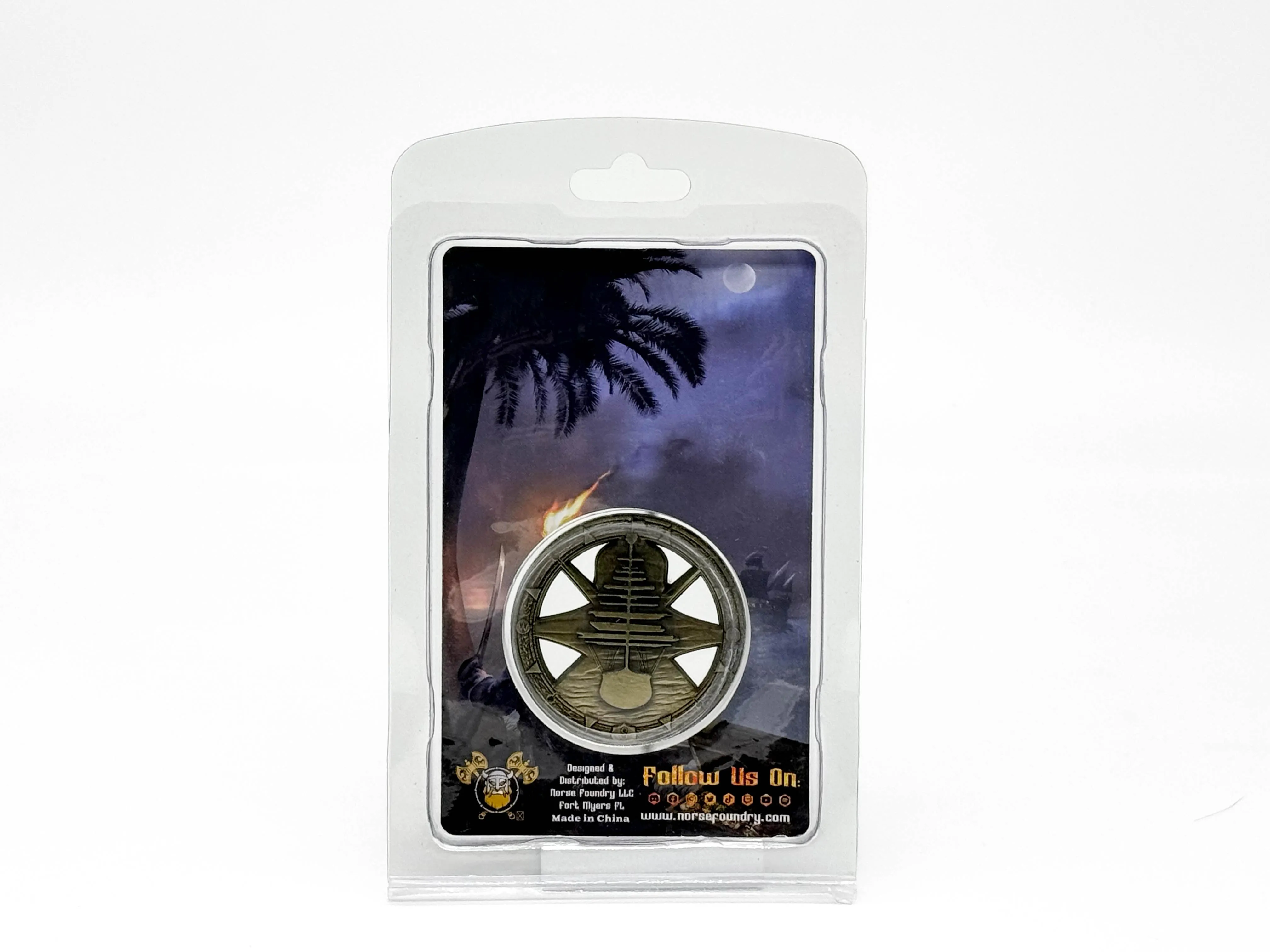 Pirate Compass Rose 50mm Metal