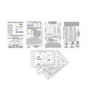 Plastic 5-card Set For Land Navigation