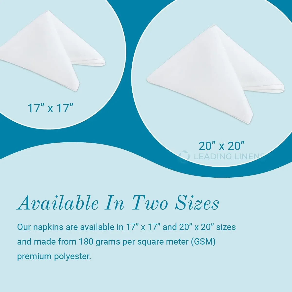 Polyester Cloth Napkins - Washable Soft Table Linens - Durable & Elegant for Dining, Restaurants, Weddings, Events, Rentals, Banquets, & Parties - Premium Quality Set of 100, Royal Blue, 17"x17"