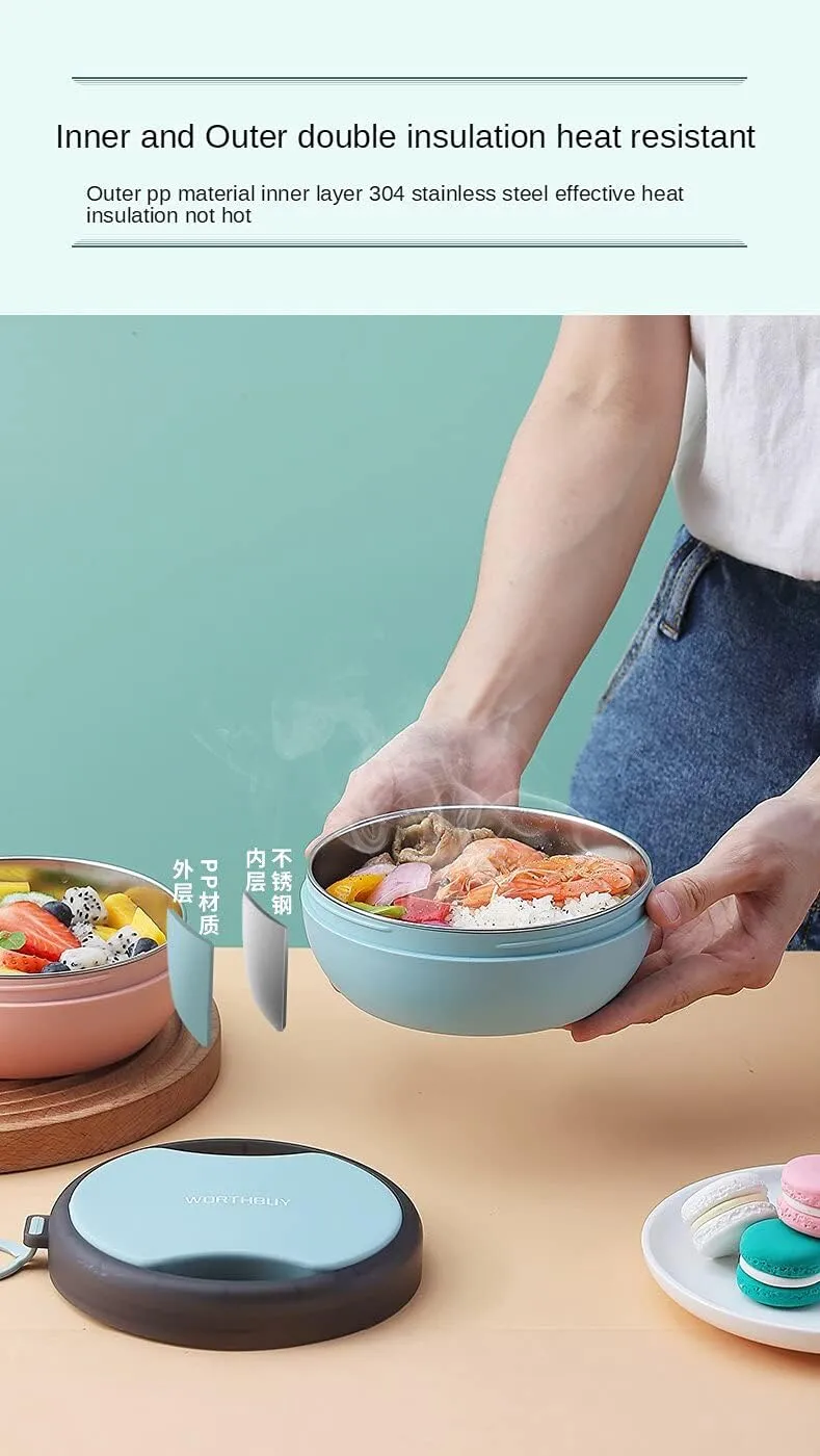 Portable Bowl, Chopsticks and Spoon Set, Single/Child Cutlery Set, Travel Mini Cutlery, Foldable Picnic Cutlery Set